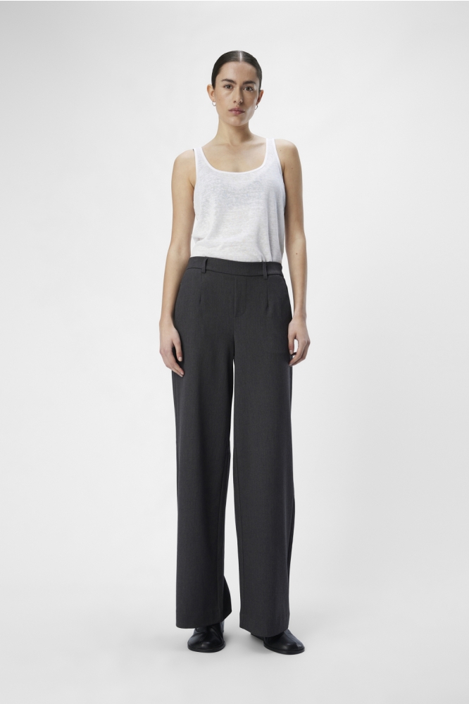 OBJLISA WIDE PANT NOOS 23037921 MEDIUM GREY MELANGE